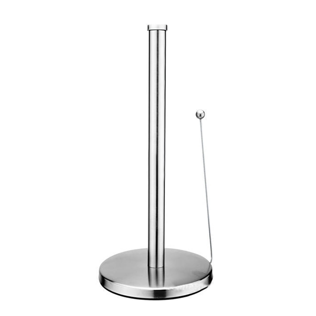 Stainless Steel Vertical Stand Kitchen Paper Towel Holder - Silver ...