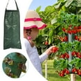 ZAROYEAX Hanging Planter Bag 60cm/23.6inch PE Strawberry Grow Bags with