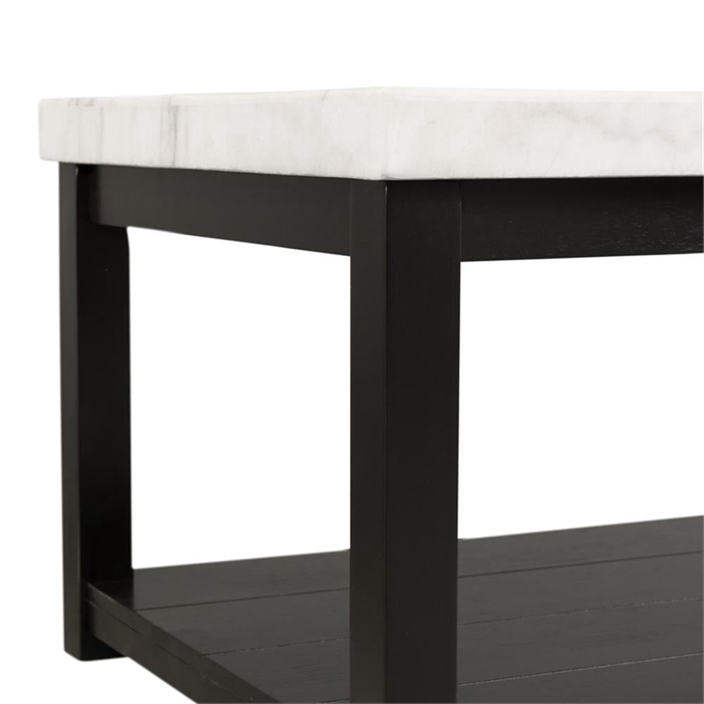 Belen Kox Evie White Marble Rectangle Coffee Table