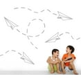 thumbnail image 1 of Flying Paper Airplane Kids Modern Wall Art Decal, 1 of 4