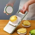 thumbnail image 2 of Multifunctional Plastic Vegetable Cutter with Stainless - Steel Blade for Home Use, Featuring Safety Design, Thickness Adjustment, and Easy Cleaning, 2 of 9