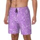 thumbnail image 1 of Fotbe Lilac Glittering Traje de Baño para Hombre – Shorts de Natación de Secado Rápido con Forro y Bolsillos-Large, 1 of 6