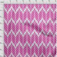 thumbnail image 4 of oneOone Viscose Jersey Fuschia Pink Fabric Leaves Diy Clothing Quilting Fabric Print Fabric By Yard 60 Inch Wide-HW, 4 of 5