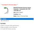 thumbnail image 2 of Manifold Absolute Pressure Sensor Connector - Compatible with 1985 - 1990 GMC S15 1986 1987 1988 1989, 2 of 2