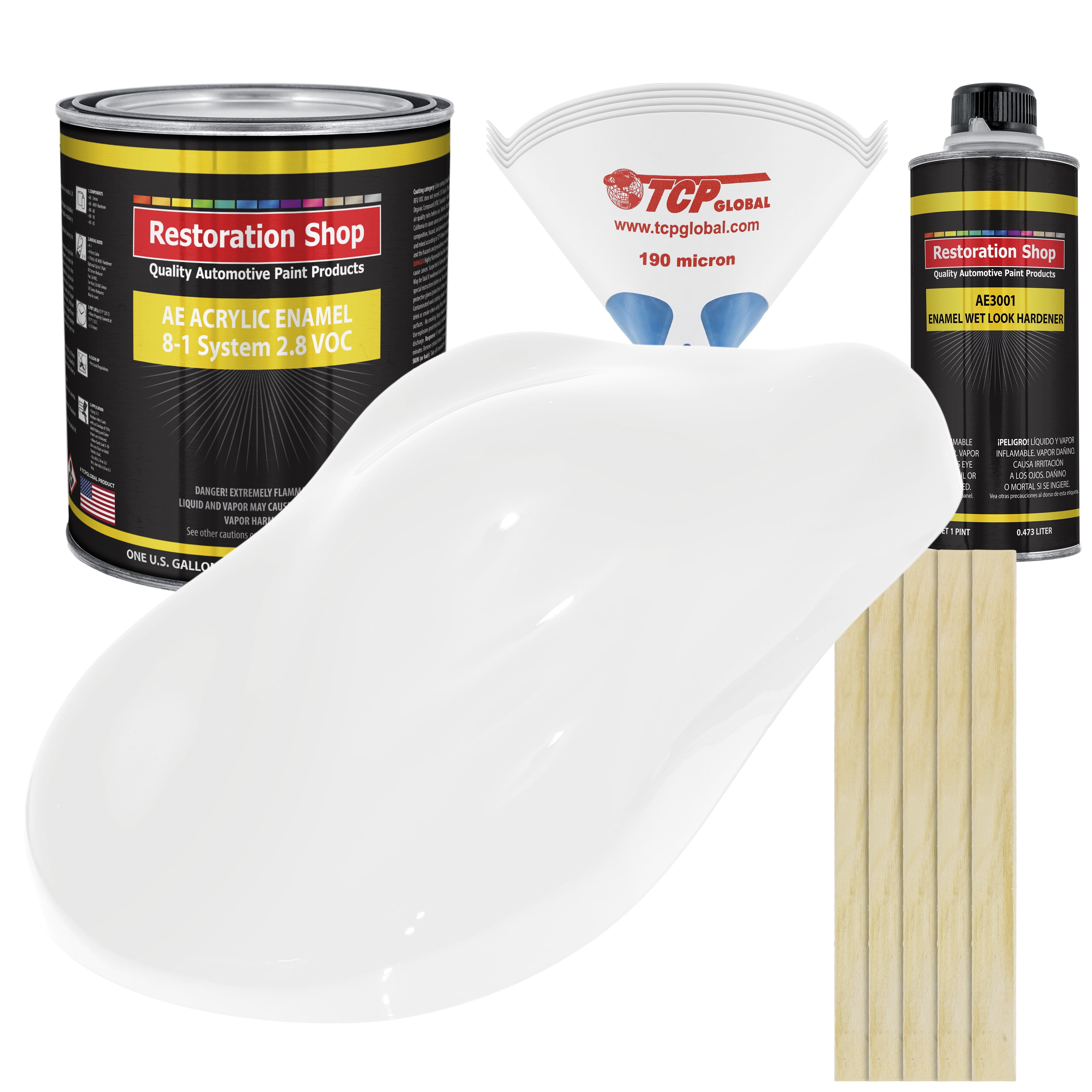 Oxford White Gallon Kit Single Stage ACRYLIC ENAMEL Car Auto Body Paint