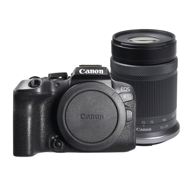 Canon EOS R10 Mirrorless Camera - Black + Canon RF-S 55-210mm f/5-7.1 IS STM Lens (Canon RF)