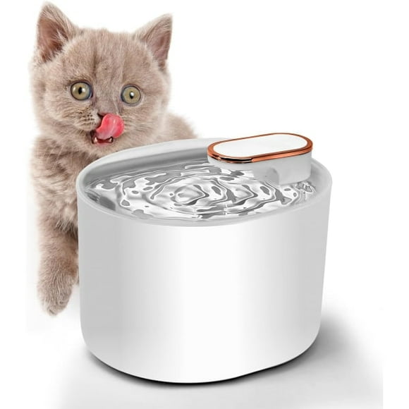 Cat Water Fountain, 3L Cat Water Fountain Cat Fountain Water Bowl Pet Water Fountain, White white