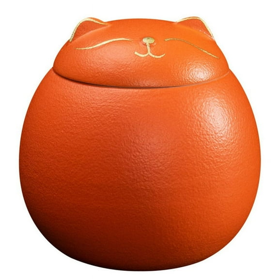 Ceramic Airtight Jar Tea Storage Cat Shape Jars Porcelain for Spices Pot Coffee Nuts B