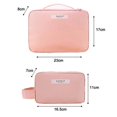 thumbnail image 3 of Portable Cosmetic Storage Bag, Color: Cute Pink (Small) Cute Pink (Small), 3 of 5