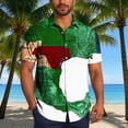 thumbnail image 1 of Sales Today Clearance! Men Casual Fashion Turndown Collar Printing Short Sleeve Button Shirt Blouse Deals of The Day Clearance!, 1 of 6