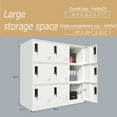 thumbnail image 2 of MECOLOR Metal Office and Home Storage Cabinet Locker with 9 Doors Thin Edge Beautiful Appearance, 2 of 13