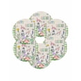 thumbnail image 7 of 13 Inch Round Placemats Set of 6, Easter Non Slip Heat Insulation PP Table Mats, Spring Rustic Rabbit Botanical Flowers Eggs Plaid Washable Place Mats for Kitchen Dining Party Table Decor, 7 of 7