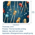 thumbnail image 5 of Christmas Crutches Gaming Mousepad Mouse Mat Desk Mat - Square, 8.3x9.8 Inch, Non-Slip Rubber Bottom, Printed, Suitable for Office and Gaming, 5 of 6