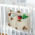 thumbnail image 6 of tzyudk Double Layer Fabric Bedside Hanging Storage Bag with Pockets for Nursery Organization and Baby Supplies Cloth Beige, 6 of 6