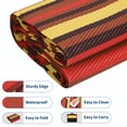 thumbnail image 5 of Garvee 9x12ft Waterproof Outdoor Rugs Modern Striped Area Rug for Patio, Reversible UV-Resistant Plastic Straw Rugs Outdoor Camping Carpet for Porch Deck Backyard Balcony, Blue, 5 of 6
