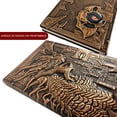 thumbnail image 5 of DND Notebook / Journal, with 3D Bronze Dragon Embossed Faux Leather Cover Ideal for Dungeons & Dragons / D&D. Great RPG Accessories Nerdy Fantasy Gift for DM's & Players, Men or Women. Red Copper, 5 of 5