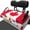 Canadian Flag Print, variant on Uourmeti Faded Flag Stripes Cushion Cover Soft, Fit for Sports Golf Suitable for EZGO 2-Seat Golf Carts