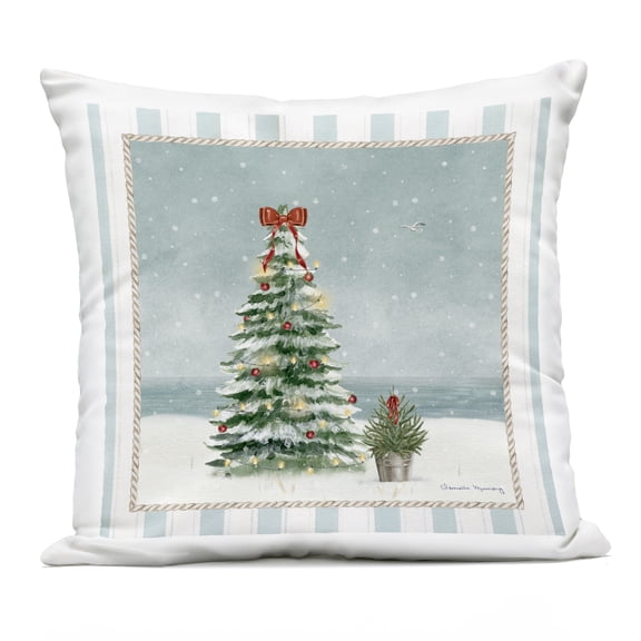 Stupell Industries Christmas In Newport Outdoor Printed Pillow, design by Danielle Murray