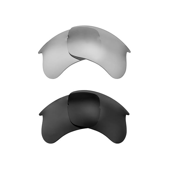 Walleva Polarized Titanium   Black Replacement Lenses For Bolle Parole Sunglasses