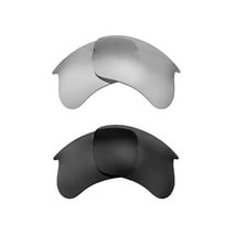 Walleva Polarized Titanium + Black Replacement Lenses For Bolle Parole Sunglasses