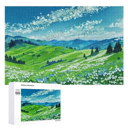 Cloud Hill Tree 1000 Piece Jigsaw Puzzle for Adults Beautiful Natural Scenery Home Decor for Bedroom Living Room Ideal for Relaxation and Family Fun Easy-to-Handle Pieces 30.7 x20.8