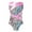 Pink, variant on Kids Girls Printed Metallic Dance Gymnastic Leotard Sleeveless Hollow Out Bodysuit Lavender 4