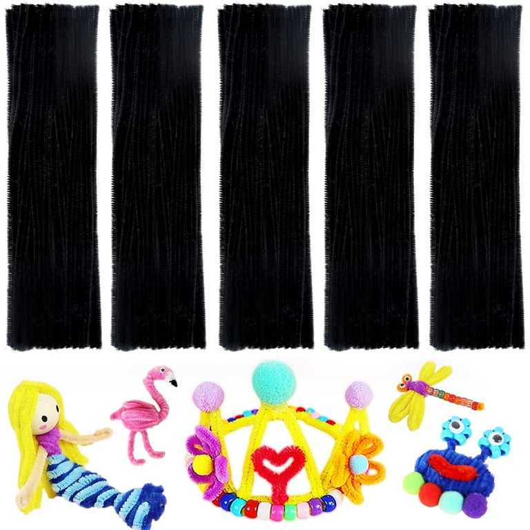 Pipe Cleaners, Pipe Cleaners Craft, Arts and Crafts, Crafts, Craft  Supplies, Art Supplies (Black)…