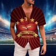 thumbnail image 2 of Wyzesi Pointed Collar Shirt Men American Men's Football Fans Sports Gift T Shirt Vintage Rugby Player Retro Rugby Shirt Sports Shirt Long Sleeve for Men, 2 of 4