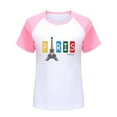 thumbnail image 4 of Toddler Girls Summer Tops Tees Fashion Games Printed Raglan Short Sleeved Loose Fit T Shirt Daily Spring Shirts For Kid 2-3 T, 4 of 4