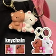 thumbnail image 3 of QHUDLV Cartoon Bear Magnetic Keychain – Couple Gift – Small Pendant, 3 of 8