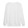 thumbnail image 4 of Babysbule Womens Tops, Women Long Sleeves Casual Shirts Color Round Neck Sweatshirt Crewneck Pullover Tunic Tops, 4 of 4