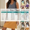 thumbnail image 2 of qucoqpe Womens Summer Sleeveless Tank Dress V Neck Side Slit Gradient Color Sundress Casual Loose Vacation Mini Dress, 2 of 7