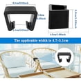thumbnail image 2 of 12pcs Furniture Clip Garden Furniture Fixing Clip Wicker Yard Plastic Furniture Clip Connector, 2 of 5