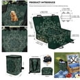 thumbnail image 6 of Pzuqiu Green Mandala Dog Car Seat Cover Hard Bottom Pet Hammock Scratchproof and Nonslip Backseat Covers for Cars with Pet Bandana and Garbage Bag Pack of 3, 6 of 6