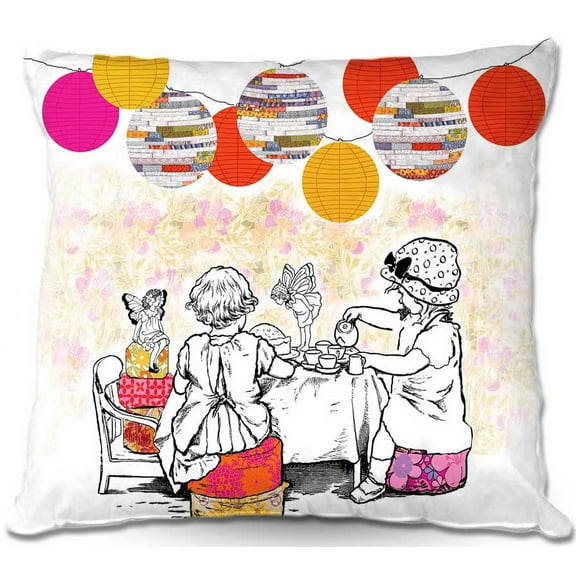 DiaNoche Designs Throw Pillows from Artist Marci Cheary - Time for Tea