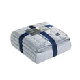 thumbnail image 4 of Chaps 3-Piece Jersey Knit Microfiber Quilt and Sham Set - Solid Coverlet Comforter, 4 of 7