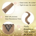 thumbnail image 5 of MY-LADY 26Inches 8Pcs/Set 18 Clips in Hair Extensions Straight Hairpieces Heat Resistant Synthetic Fiber Full Head Clip in Hair Hairpieces, 5 of 8