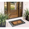thumbnail image 5 of A1HC Natural Coir Monogrammed Front Door Mat, Non-Slip Heavy Duty Durable Doormat for Indoor Outdoor Entrance - 24" X 36", 5 of 7