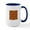 White/Navy Inside, variant on CafePress - Thanksgiving Turkey Mugs - 15 oz Ceramic Large White Novelty Mug