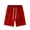 Red, variant on Mens Casual Shorts - Drawstring Elastic Waist Summer Beach Stretch Golf Shorts
