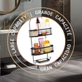 thumbnail image 6 of Acento 3-Tier Hanging Shower Caddy with Suction Cups, Non-Slip Neck, Bathroom Organizer, Matte Black, 6 of 12