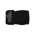 thumbnail image 1 of Womens Winter Boot Cuffs w/ Floral Piece - Black/Gun, 1 of 1