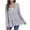 Gray, variant on Full Zip Up Hoodie for Women Cute Summer Tops Casual Pleated Tiered Ruffle Hooded Sweatshirts Jacket Coat Long Sleeve Flowy Beach Travel Outfits Pink M