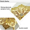 thumbnail image 7 of Windfall 60Pcs Napkin Rings Alloy Hollow Out Flower Ring Napkin Holder Adornment Exquisite Household Floral Rhinestone Napkins Rings Set for Wedding Mother s Day Party Dinner Table Decor, 7 of 7