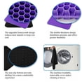thumbnail image 4 of Ergonomic gel seat cushion, ideal for prolonged sitting, relieves tailbone and sacral pain, and enhances office chair comfort; wheelchair cushion, comfort-style wheelchair cushion (purple), 4 of 6