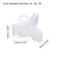 thumbnail image 2 of Uxcell Plastic Fishing Hook Bonnets Treble Hook Covers Fit for 1,2,3, White 50 Pack, 2 of 6
