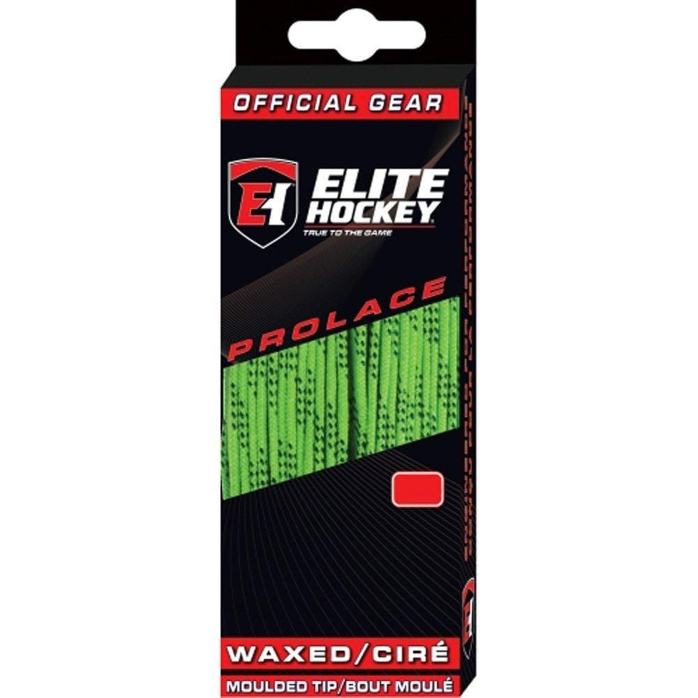 Elite Hockey Prolace Non-Waxed Molded Tip Ice Hockey Skate Laces Color Choice One Pair