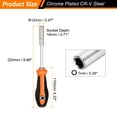 thumbnail image 2 of Uxcell 1/4" Metric Nut Drivers 7mm Hex Nut Driver Screwdriver with Anti-slip Handle, 2 of 7