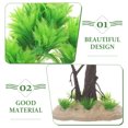 thumbnail image 3 of HAKIDZEL 1Set Aquarium Décor Plastic Plants Realistic Tree Model for Fish Owners and Reptile Owners, 3 of 8