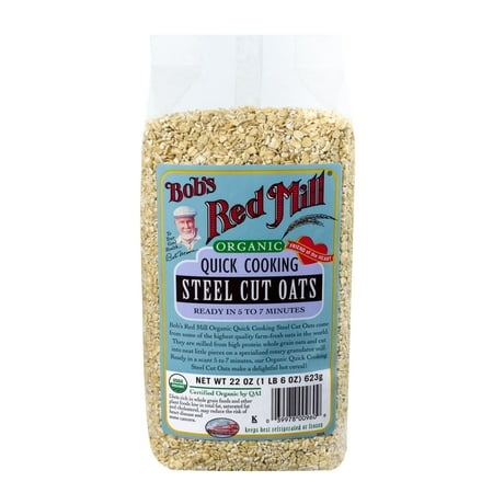 Bob's Red Mill Organic Steel Cut Oats, Quick Cooking, 22